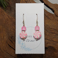 Pink Pinwheel Earrings