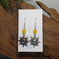 Sun w/ yellow Earringd