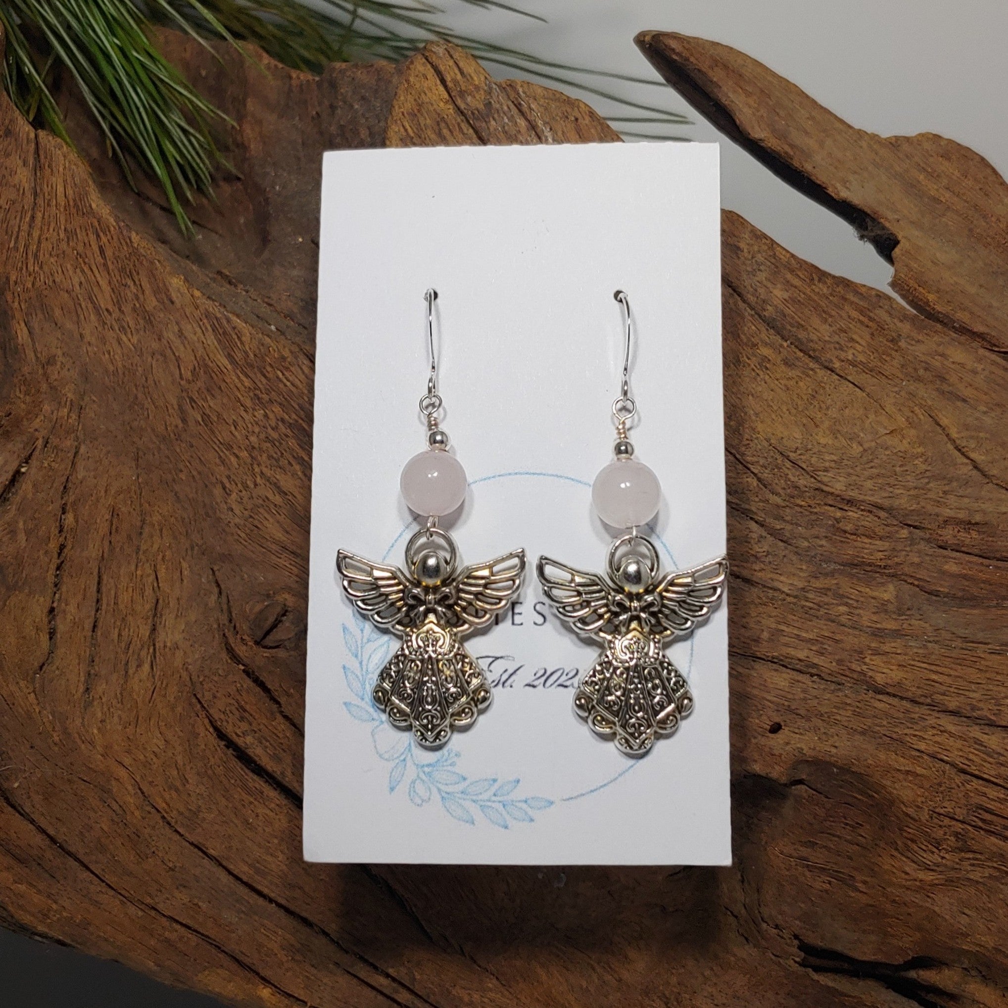 Angel w/ pale pink Earrings