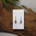 Owl w/ Light blue Earrings