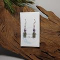 Owl w/ Purple multi color Earrings