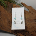 Deer w/ light blue Earrings