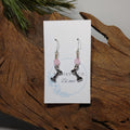 Dog Bone w/ Pink Earrings