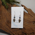 Owl w/ flat black Earrings