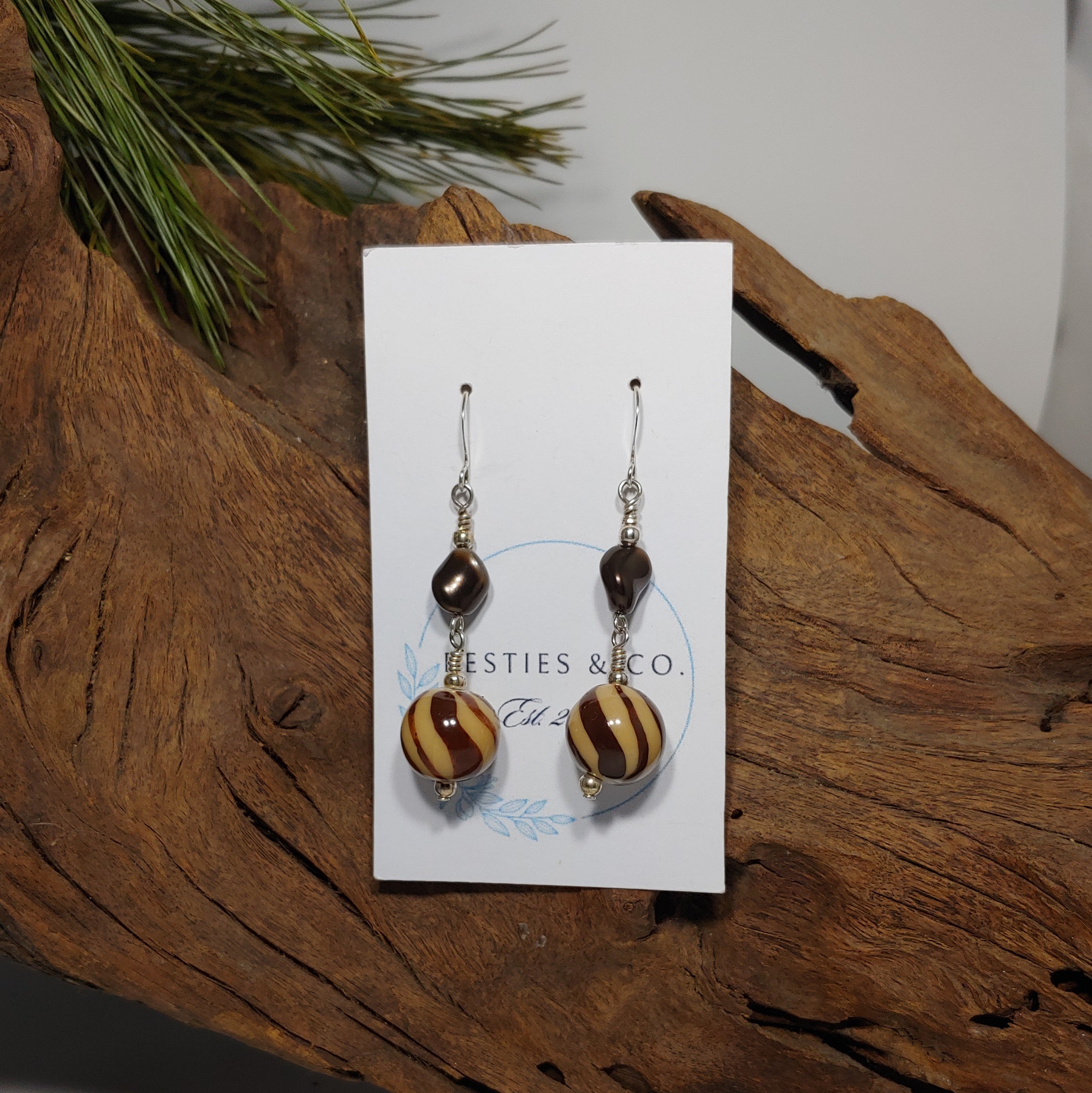 Brown Earrings
