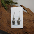 Owl w/ Dalmatian Jasper Earrings