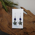 Starfish w/ Navy Blue Earrings
