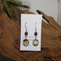 Jasper w/ Brown bead Earrings