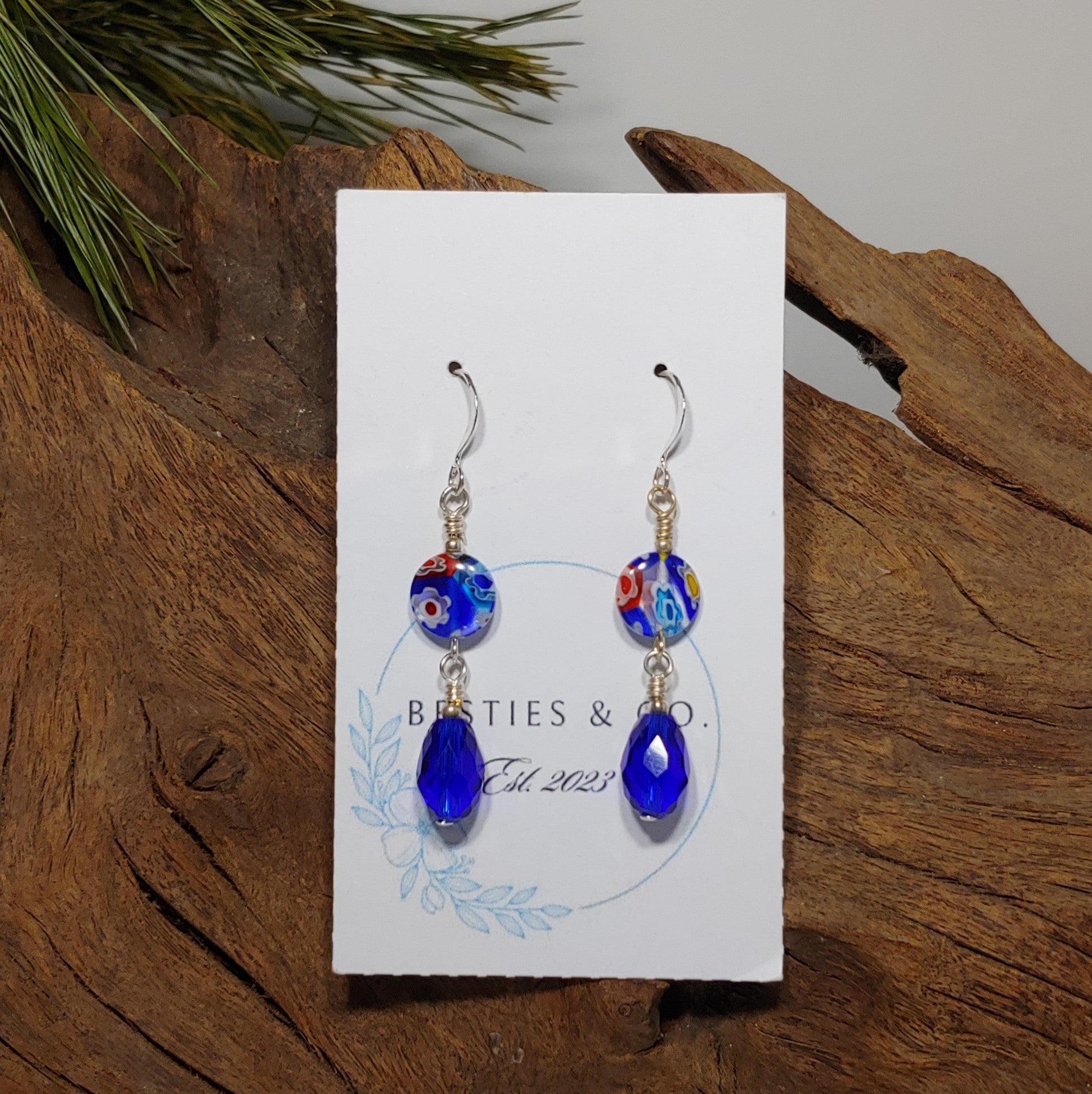 Millefoire glass Earrings