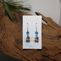 Castle w/ light blue Earrings