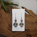 Mushrooms w/ Rhodochrosite Earrings