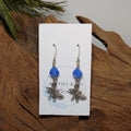 Butterfly w/ Smokey Blue Earrings
