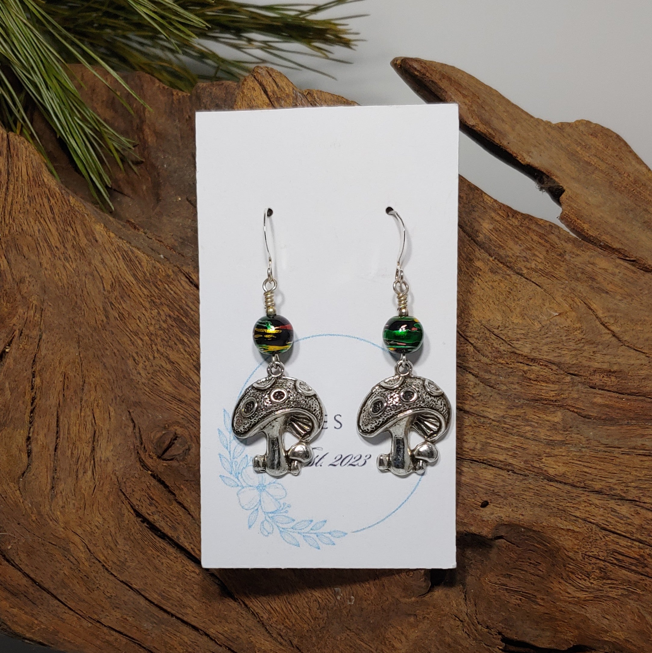 Mushrooms w/ Multi color Earrings