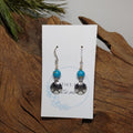 Sand Dollar Turquise Earrings