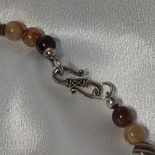 Amber Agate Necklace and Earrings