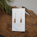 Light Brown Frosted Earrings