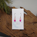Pink Frosted Earrings