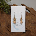 Brown w/ Multi color Earrings