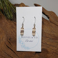 Brown Cube Dangles