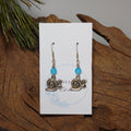 Snail w/Light Blue Earrings