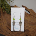 Tibetan Key/ Jade Earrings