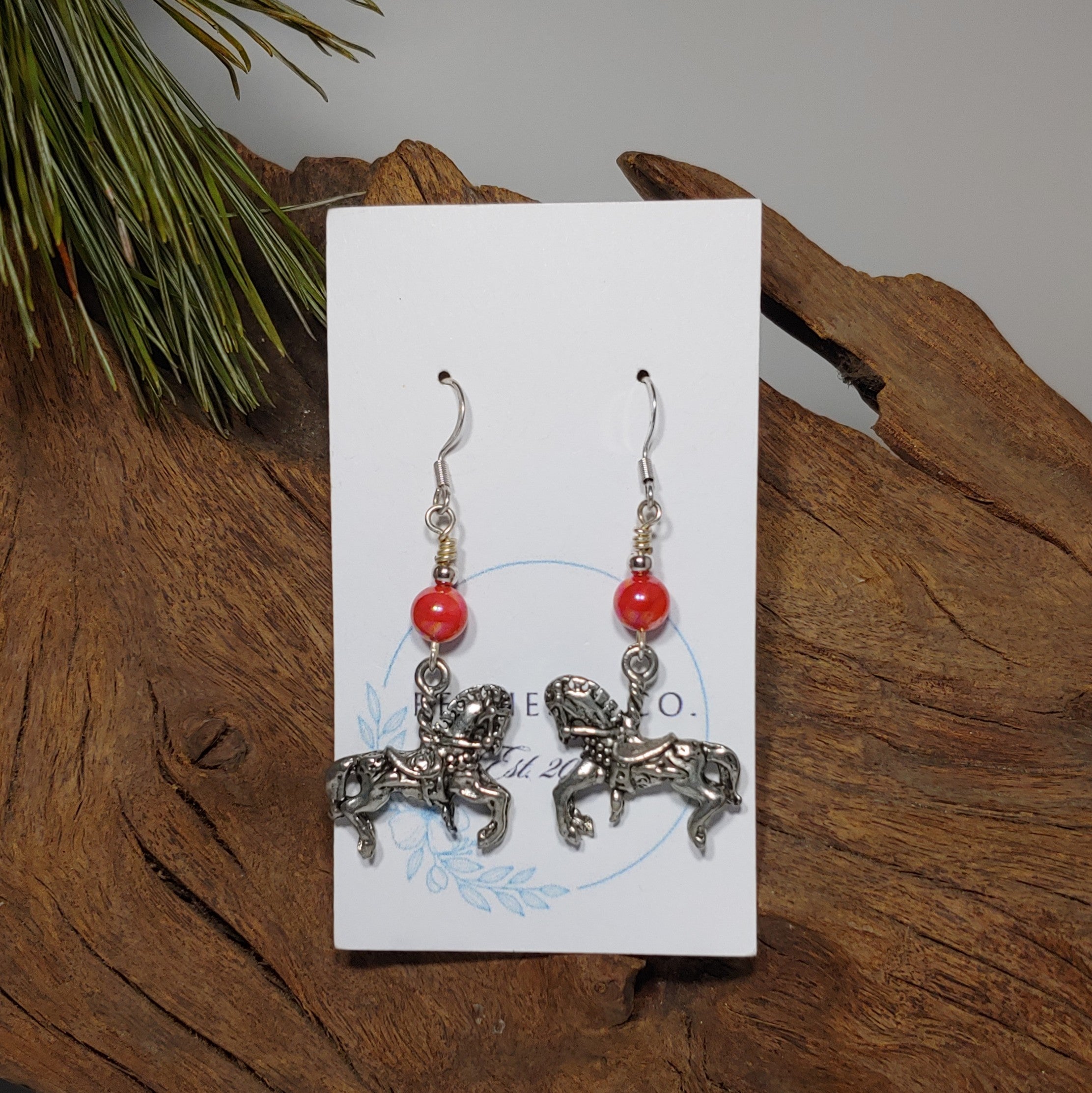 Carousel Horse Earrings
