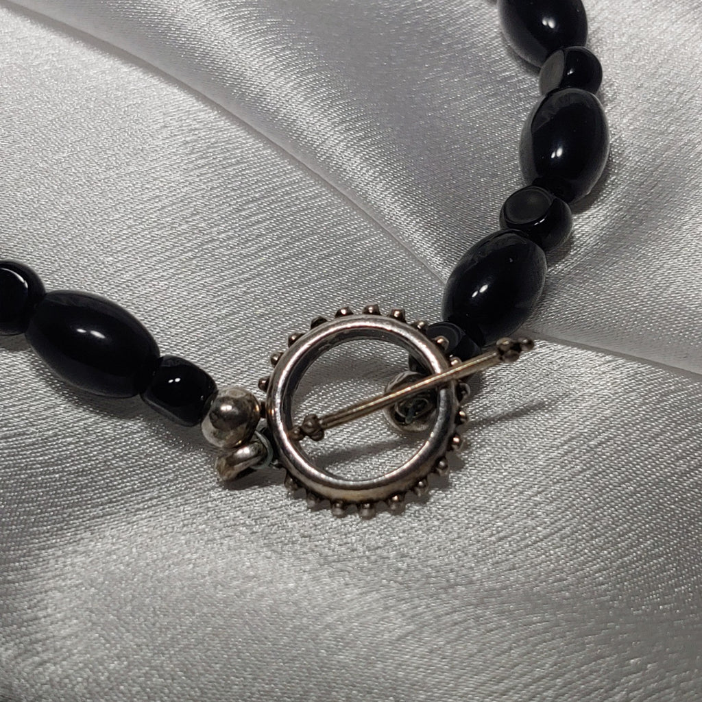 Jasper w/  Black Obsidian Necklace and Earrings