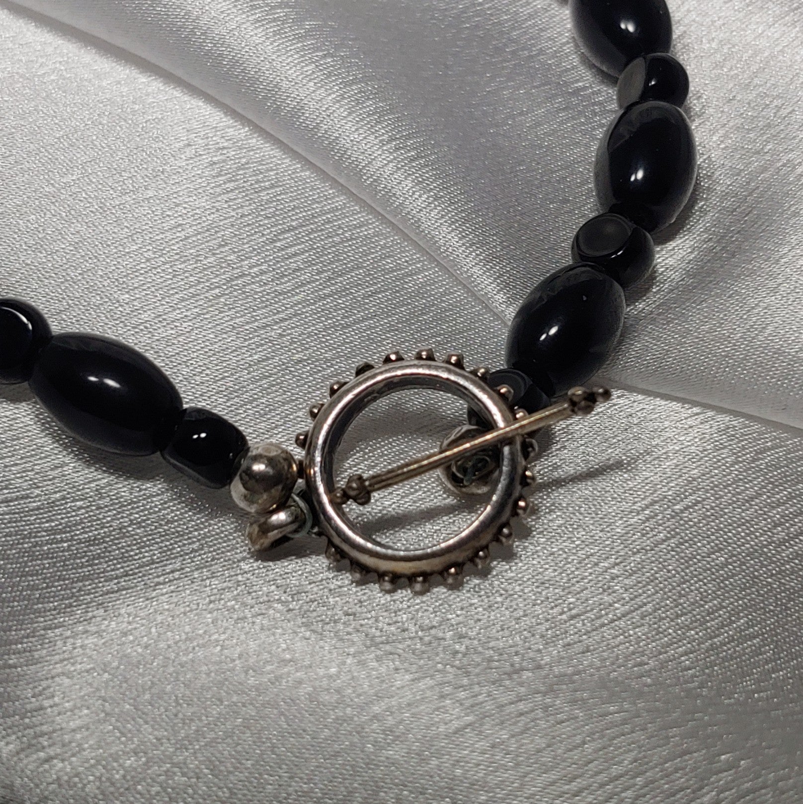 Jasper w/  Black Obsidian Necklace and Earrings
