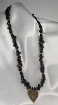 Dragonfly w/ Garnet Chip Necklace