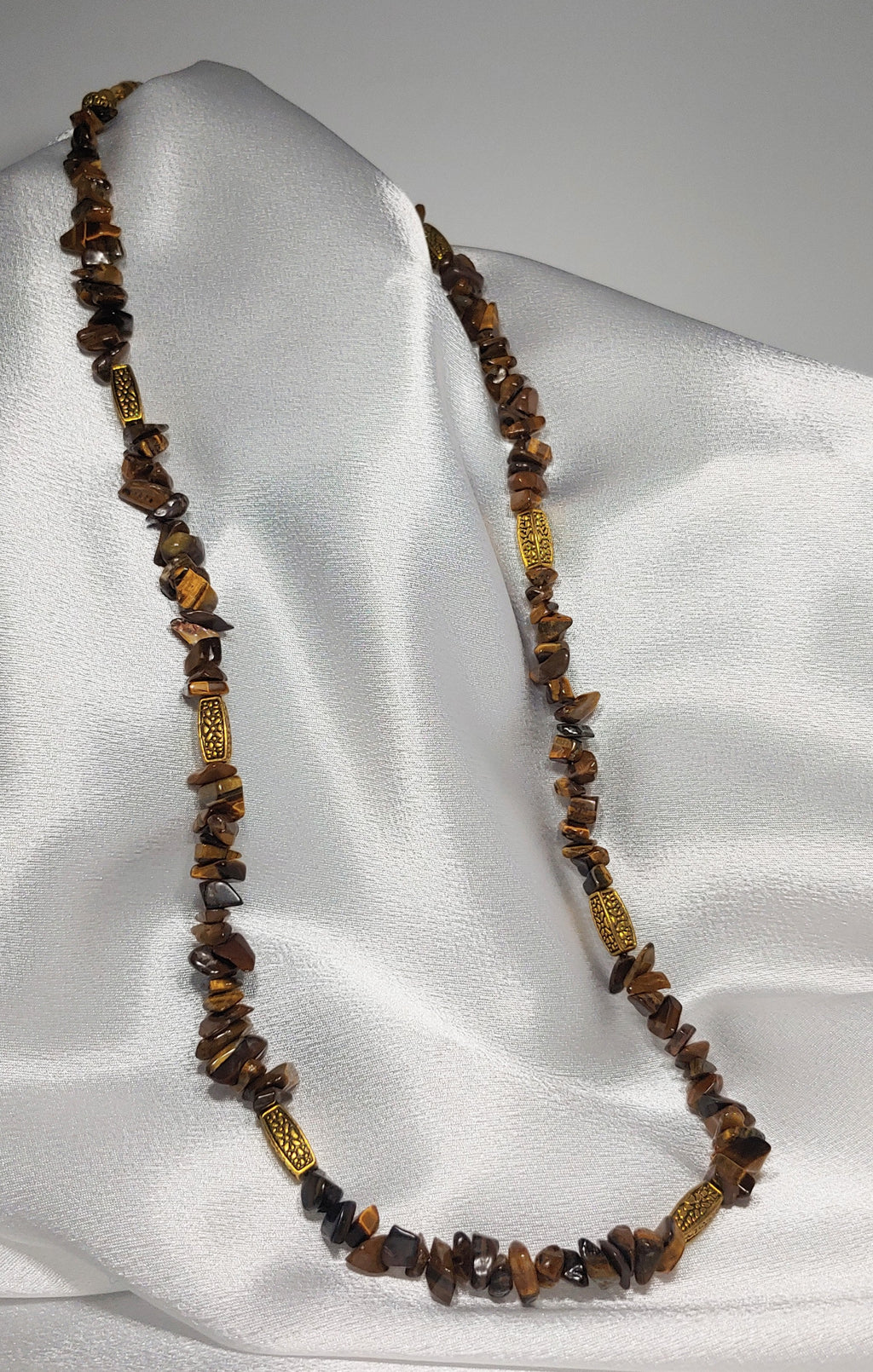 Tiger Eye Chip Necklace