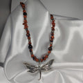 Dragonfly w/ Goldstone Necklace and Earrings