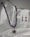 Starburst w/ Purple Necklace and Earrings