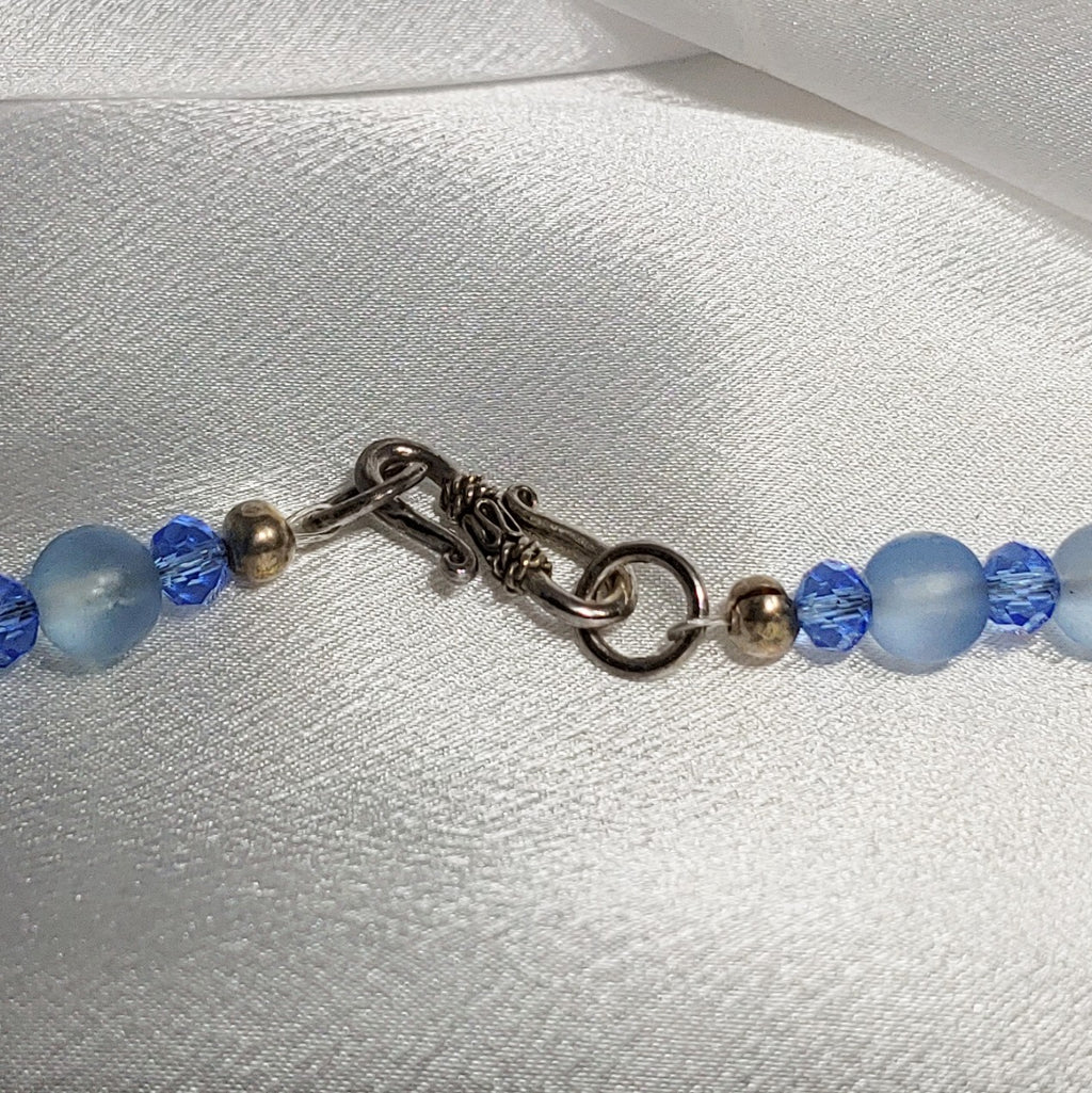 Blue & Black Necklace and Earrings