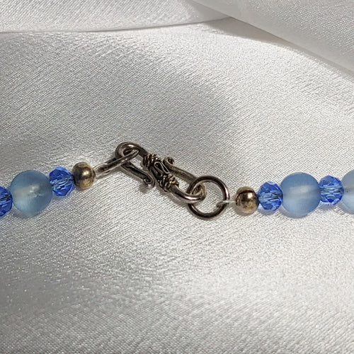 Blue & Black Necklace and Earrings
