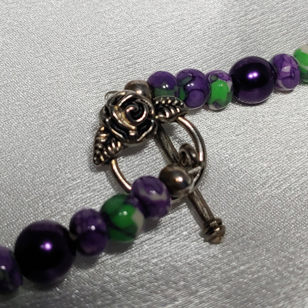 Dragonfy w/Purple Necklace and Earrings