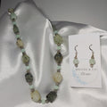 Moss Agate Necklace and Earrings