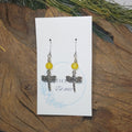 Dragonfly w/ Yellow Earrings