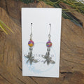 Butterfly w/ Multi Color Earrings