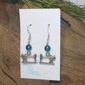Sewing Machine w/ Teal Earrings