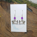 Sewing Machine w/ Magenta Earrings