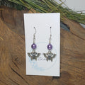 Butterfly w/ Purple Earrings
