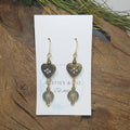 Heart Antique Gold Earrings