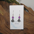 Seashell w/ Purple Earrings