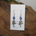 Dolphins w/ Smoke Blue Earrings