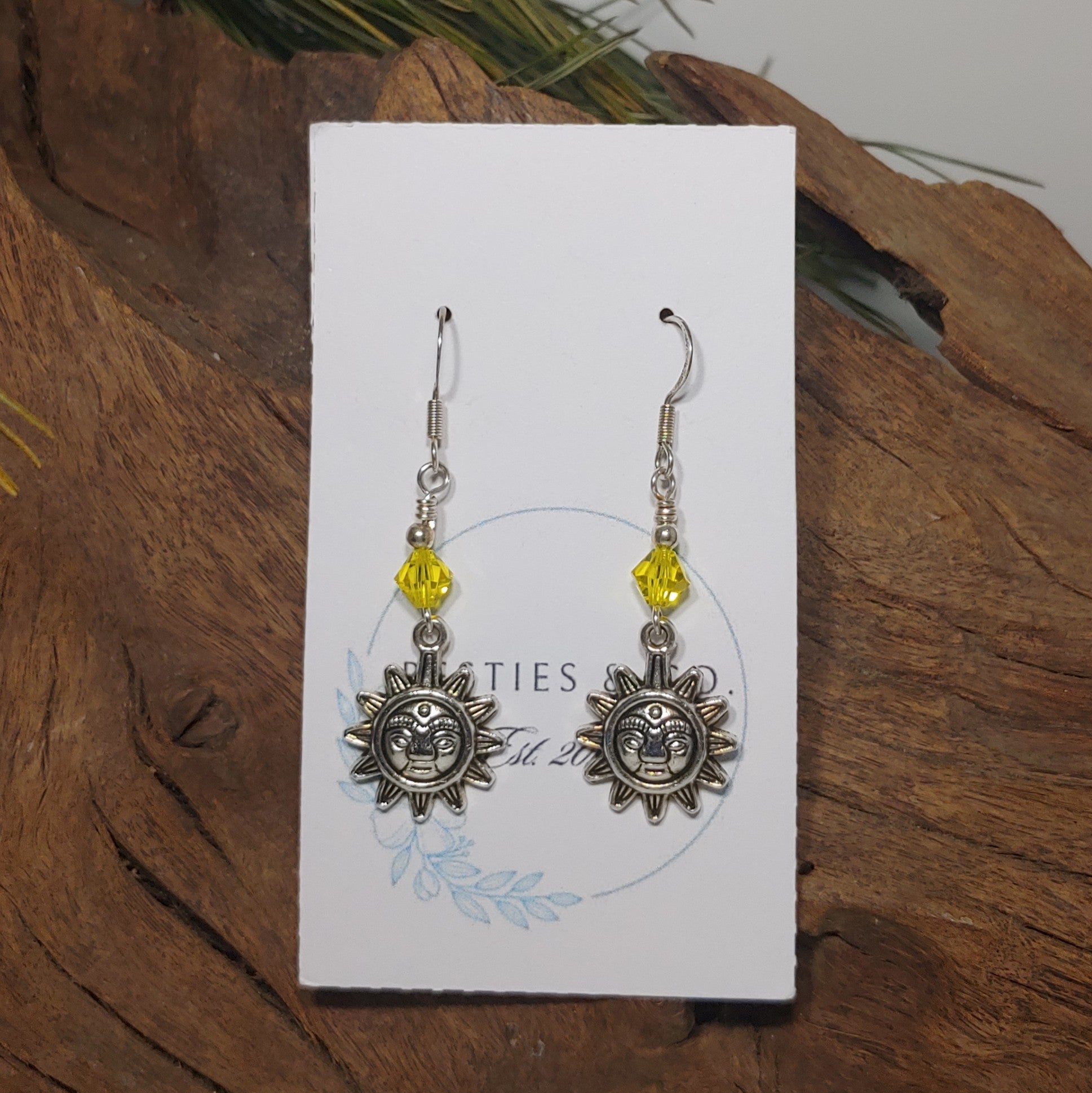 Sun w/ Yellow Earrings