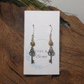 Key w/ Brown Jasper Earrings
