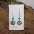 Sun Face w/ Seafoam Earrings
