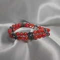 Coral Pink Pearlescent Bracelet