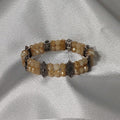 Cream w/ Antique Silver Spacers Bracelet