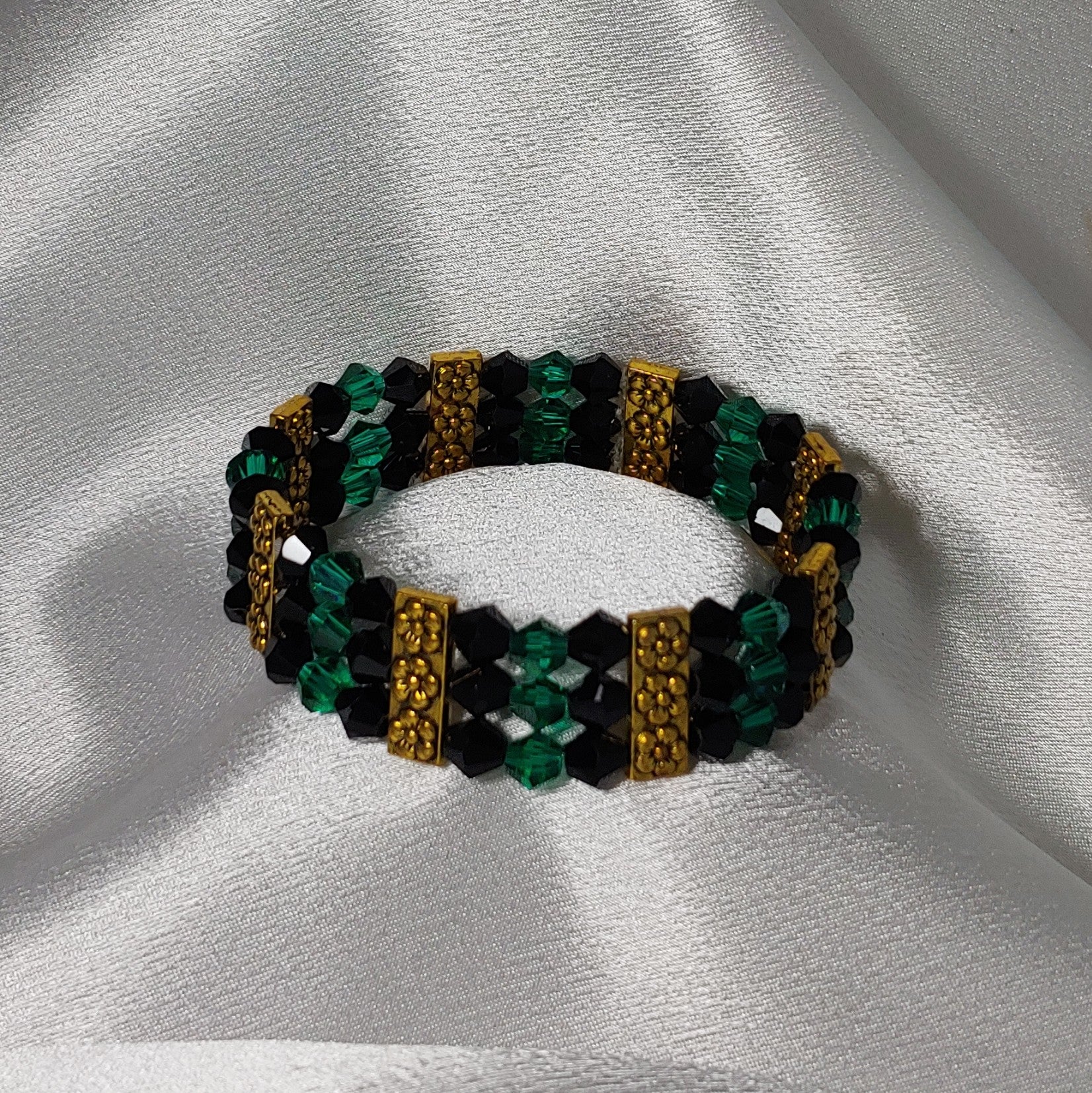 Black and Teal Bracelet